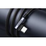 Cablu pentru incarcare si transfer de date UGREEN US176, USB la USB-C, QC 4.0, 3A, 480 Mbps, Unghi incarcare 90 grade, 0.5m, Negru/Gri 9 - lerato.ro