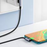 Cablu pentru incarcare si transfer de date UGREEN US176, USB la USB-C, QC 4.0, 3A, 480 Mbps, Unghi incarcare 90 grade, 0.5m, Negru/Gri 7 - lerato.ro