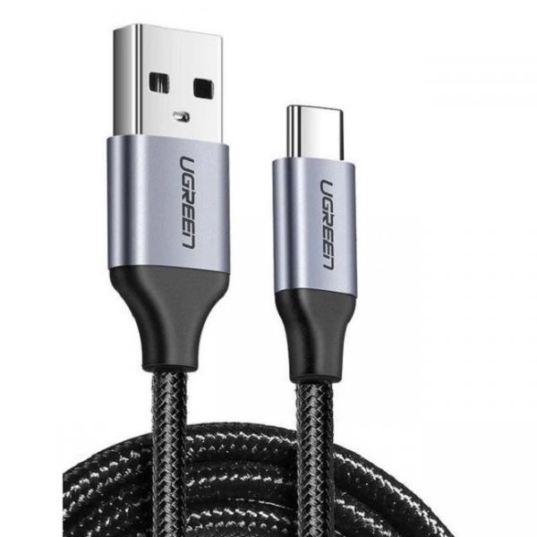 Cablu pentru incarcare si transfer de date UGREEN US288, USB/USB Type-C, Quick Charge, 3A, 5V, 1.5m, Negru