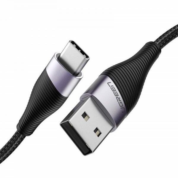 Cablu pentru incarcare si transfer de date UGREEN ED022, USB/USB Type-C, Quick Charge, 3A, 5V, 1m, Negru 1 - lerato.ro