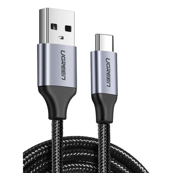 Cablu pentru incarcare si transfer de date UGREEN US288, USB/USB Type-C, Quick Charge, 3A, 5V, 2m, Negru