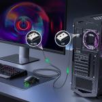 Cablu video UGREEN DP119, DisplayPort tata - HDMI tata, 4K, 60Hz, 1m, Gri 5 - lerato.ro