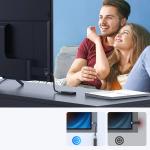 Cablu video UGREEN HD165, HDMI tata - HDMI mama, 8K, 60Hz, 15cm, Gri 3 - lerato.ro