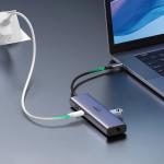 Adaptor HUB 7-in-1 UGREEN CM512, USB-C - 2x USB 3.2, 1x USB-C PD, 1x HDMI 4K, 1x RJ45, 1x MicroSD, 1x SD, Gri 7 - lerato.ro