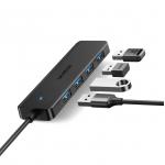 Adaptor HUB 4-in-1 UGREEN CM219, USB - 4x USB 3.0, Lungime cablu 15cm, Negru 9 - lerato.ro