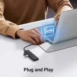 Adaptor HUB 4-in-1 UGREEN CM219, USB - 4x USB 3.0, Lungime cablu 15cm, Negru 4 - lerato.ro