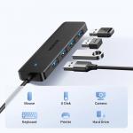 Adaptor HUB 4-in-1 UGREEN CM219, USB - 4x USB 3.0, Lungime cablu 1m, Negru 9 - lerato.ro