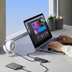Adaptor HUB 4-in-1 UGREEN CM219, USB - 4x USB 3.0, Lungime cablu 1m, Negru 3 - lerato.ro