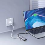 Adaptor HUB 5-in-1 UGREEN CM511, USB-C - 3x USB 3.0, 1x USB-C PD, 1x HDMI 4K, Gri 5 - lerato.ro