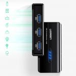 Adaptor HUB 4-in-1 UGREEN 20265, USB - 3x USB 3.0, 1x RJ45, 1000 Mbps, Negru 4 - lerato.ro