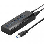 Adaptor HUB 7-in-1 UGREEN US219, USB - 7x USB 3.0, Negru 2 - lerato.ro