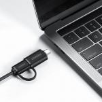 Adaptor HUB 4-in-1 UGREEN CR113, USB - 4x USB 3.0, Lungime cablu 1m, Alb 20 - lerato.ro
