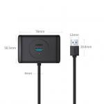 Adaptor HUB 4-in-1 UGREEN CR113, USB - 4x USB 3.0, Lungime cablu 1m, Alb 13 - lerato.ro