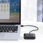 Adaptor HUB 4-in-1 UGREEN CR113, USB - 4x USB 3.0, Lungime cablu 1m, Alb 3 - lerato.ro