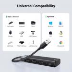 Adaptor HUB 4-in-1 UGREEN CM653, USB - 4x USB 3.0, Negru 4 - lerato.ro