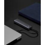 Adaptor HUB 5-in-1 UGREEN CM219, USB-C - 4x USB 3.2, 1x USB-C, Gri 16 - lerato.ro