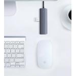 Adaptor HUB 5-in-1 UGREEN CM219, USB-C - 4x USB 3.2, 1x USB-C, Gri 6 - lerato.ro