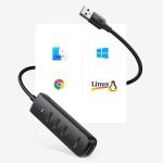 Adaptor HUB 4-in-1 UGREEN CM416, USB - 4x USB 3.0, Negru 3 - lerato.ro
