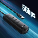Adaptor HUB 4-in-1 UGREEN CM416, USB - 4x USB 3.0, Negru 5 - lerato.ro