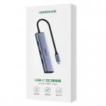 Adaptor HUB 4-in-1 UGREEN CM473, USB-C - 4x USB 3.0, Argintiu 3 - lerato.ro
