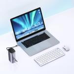 Adaptor HUB aluminiu 12-in-1 UGREEN CM555, 2x HDMI, 1x USB 3.1, 1x USB 3.0, 1x USB-C PD, 1x USB-C, 1x USB-C Host, 1x DisplayPort, 1x Mini Jack 3.5mm, 1x RJ45, 1x MicroSD, 1x SD, Gri 3 - lerato.ro