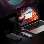 Adaptor HUB 5-in-1 UGREEN CM475, USB - 3x USB 3.0, 1x USB-C PD, 1x RJ45, Gri 16 - lerato.ro