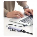 Adaptor HUB 5-in-1 UGREEN CM475, USB - 3x USB 3.0, 1x USB-C PD, 1x RJ45, Gri 8 - lerato.ro