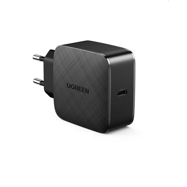 Incarcator retea UGREEN CD217, USB-C, 65W, Cablu USB-C 2m inclus, Negru 1 - lerato.ro
