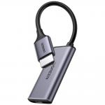 Adaptor video UGreen HDMI tata la USB-C mama, 4K, 60Hz, 10cm, Gri 3 - lerato.ro