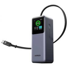 Baterie externa portabila UGREEN PB726, 20000 mAh, 165W, 2x USB-C, 1x USB-A, 1x Cablu USB-C integrat, Gri