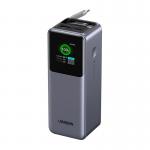 Baterie externa portabila UGREEN PB726, 20000 mAh, 165W, 2x USB-C, 1x USB-A, 1x Cablu USB-C integrat, Certificat CCC, Gri 3 - lerato.ro