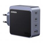 Incarcator retea Ugreen Nexode S, 140W, 3x USB-C, 1x USB-A, Fast Charging, Gri 2 - lerato.ro