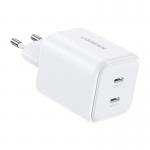 Incarcator retea Ugreen X526, 45W, 3A, 2x USB-C, Fast Charging, Alb 3 - lerato.ro