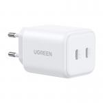 Incarcator retea Ugreen X526, 45W, 3A, 2x USB-C, Fast Charging, Alb 4 - lerato.ro