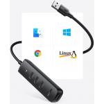 Docking Hub UGREEN CM416, USB-A la 4x USB-A 3.0, Viteza transfer 5 Gbps, Negru 6 - lerato.ro