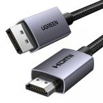 Cablu video UGREEN DP123, DisplayPort tata la HDMI tata, 4K, 30Hz, 2m, Negru 3 - lerato.ro