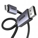Cablu video UGREEN DP123, DisplayPort tata la HDMI tata, 4K, 30Hz, 2m, Negru 5 - lerato.ro