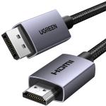 Cablu video UGREEN DP123, DisplayPort tata la HDMI tata, 4K, 30Hz, 1.5m, Negru 3 - lerato.ro