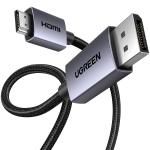Cablu video UGREEN DP123, DisplayPort tata la HDMI tata, 4K, 30Hz, 1.5m, Negru 5 - lerato.ro
