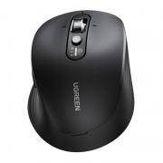 Mouse wireless UGREEN M752, 6 butoane, Bluetooth 5.0, Wireless, 5000 DPI, 2x AA, Negru