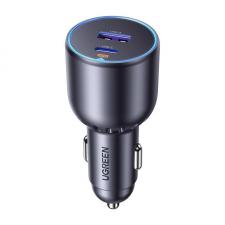 Incarcator auto UGREEN EC701, 1x USB-C, 1x USB-A, 63W, 2.4A, Negru