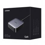 Statie de incarcare 4 in 1 UGREEN Nexode CD327, PD 65W, 3A, 2x USB-A, 2x USB-C, Grey 3 - lerato.ro