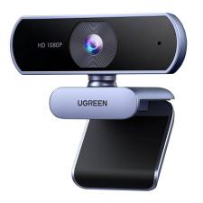Camera Web Ugreen 15728, Full HD, Rotire 360 grade, Microfon integrat, Ideala pentru birou, USB-A, Silver