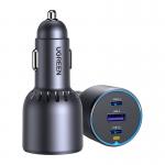 Incarcator auto Ugreen EC703, 2x USB-C, 1x USB-A, 75W, Negru 3 - lerato.ro