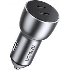 Incarcator auto Ugreen CD213, 2x USB-C, 36W, 3A, Gri