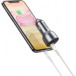 Incarcator auto Ugreen CD213, 2x USB-C, 36W, 3A, Gri 5 - lerato.ro