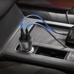 Incarcator auto Ugreen CD213, 2x USB-C, 36W, 3A, Gri 9 - lerato.ro
