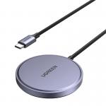 Incarcator wireless  Ugreen W703 cu MagSafe, 15W, 3A, Cablu USB-C 1.5m, Albastru 3 - lerato.ro