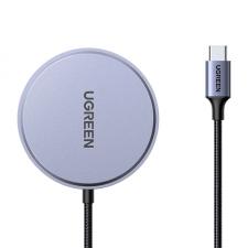 Incarcator wireless  Ugreen W703 cu MagSafe, 15W, 3A, Cablu USB-C 1.5m, Albastru