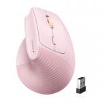 Mouse wireless UGREEN M571, 6 butoane, Bluetooth, Wireless, 4000 DPI, Roz 2 - lerato.ro